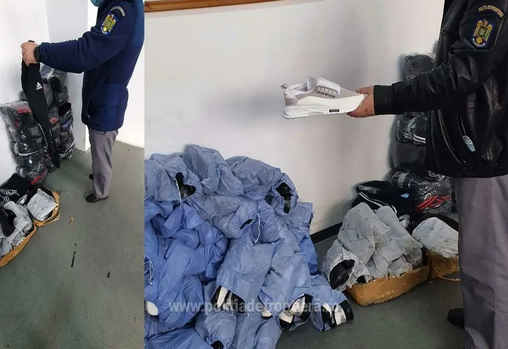 Captură importantă a autorităţilor din Giurgiu: Au fost confiscate bunuri contrafăcute în valoare de peste 200.000 de lei