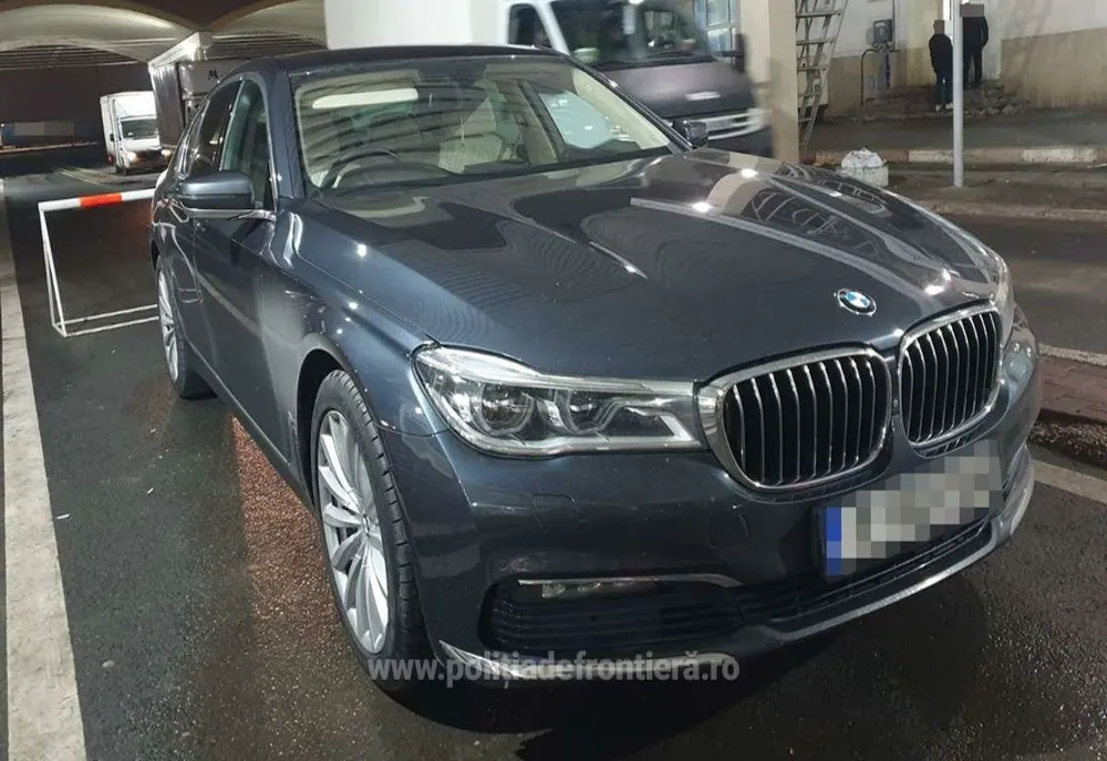 BMW căutat de autoritățile britanice, descoperit la Giurgiu