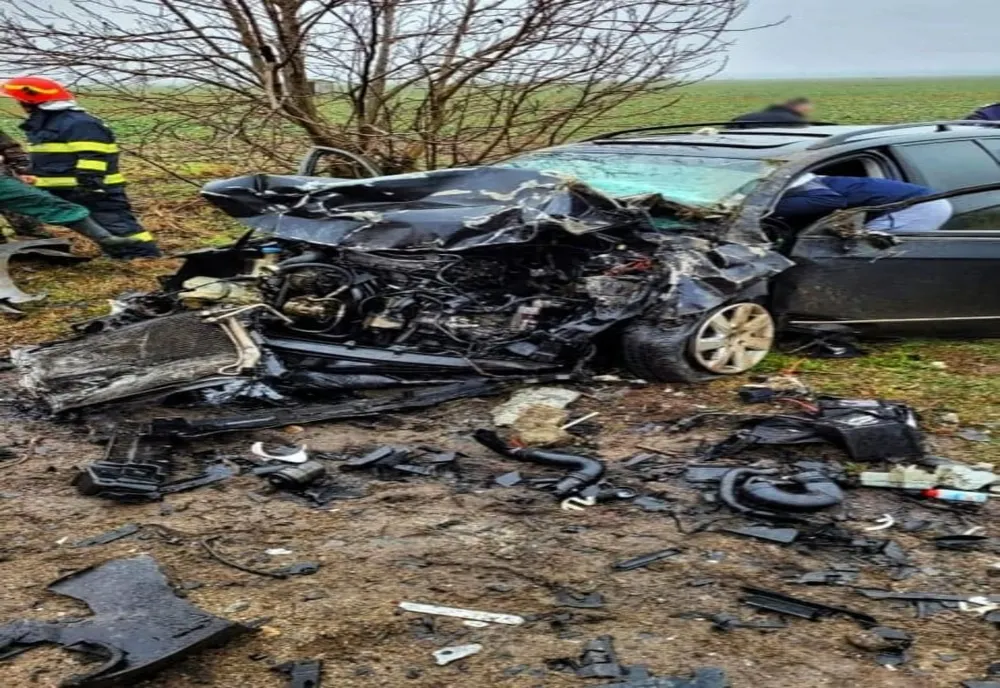 Accident rutier pe DN 41, la Băneasa, Două persoane au fost rănite