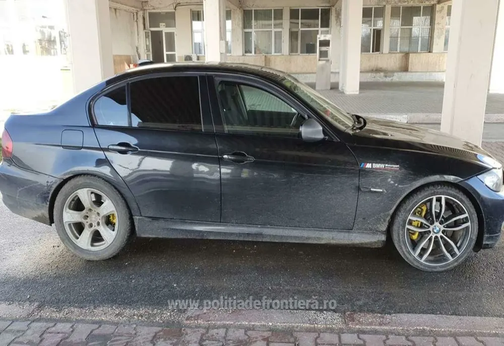 BMW căutat de autoritățile spaniole, descoperit la Giurgiu