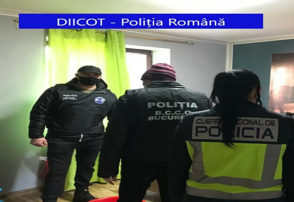 Grupare de proxeneți și traficanți de droguri, destructurată de polițiștii din Giurgiu cu sprijinul colegilor din Spania