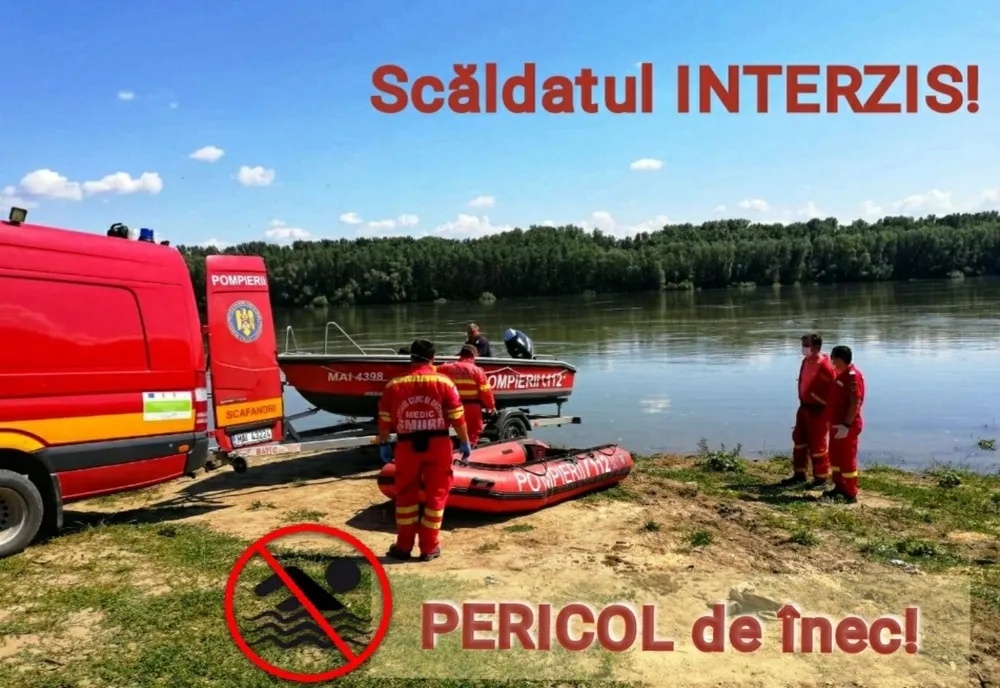 Scăldatul în locuri neamenajate, pericol de înec