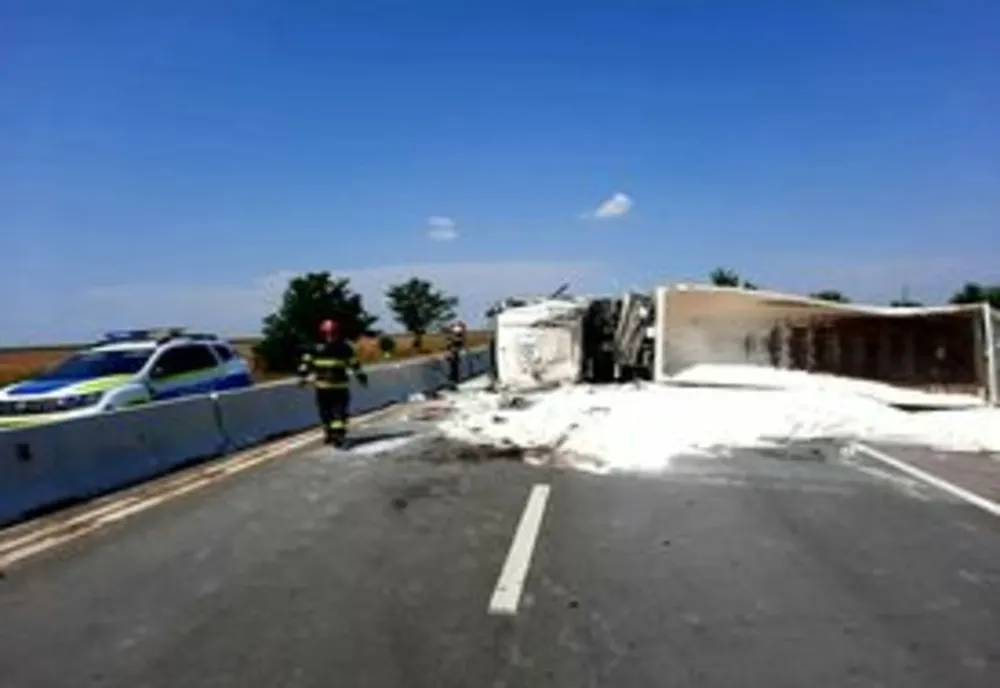 Accident rutier pe DN 5, între localitățile Daia și Uzunu