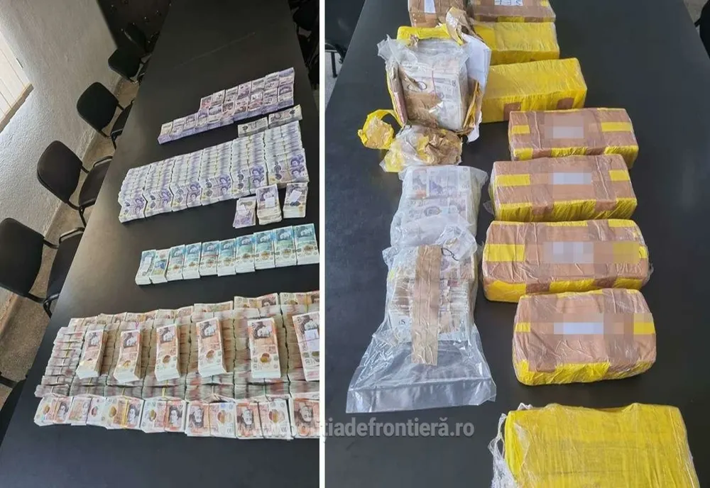Giurgiu. Peste 480.000 de lire sterline, depistate în portbagajul maşinii unui turc
