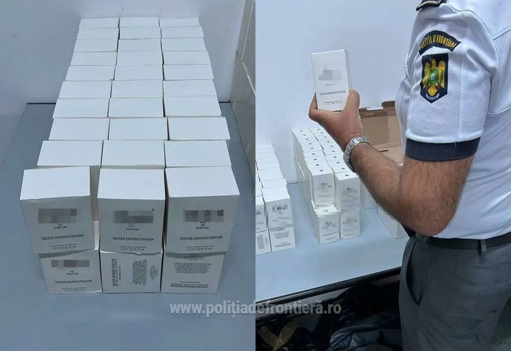 Parfumuri contrafăcute, în valoare de 45.000 lei, descoperite în P.T.F Giurgiu