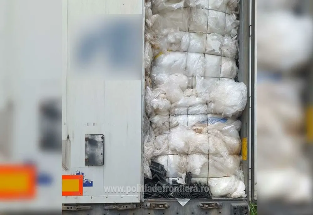 Peste 24 tone deşeuri de pilitură de oțel, oprite la PTF Giurgiu 