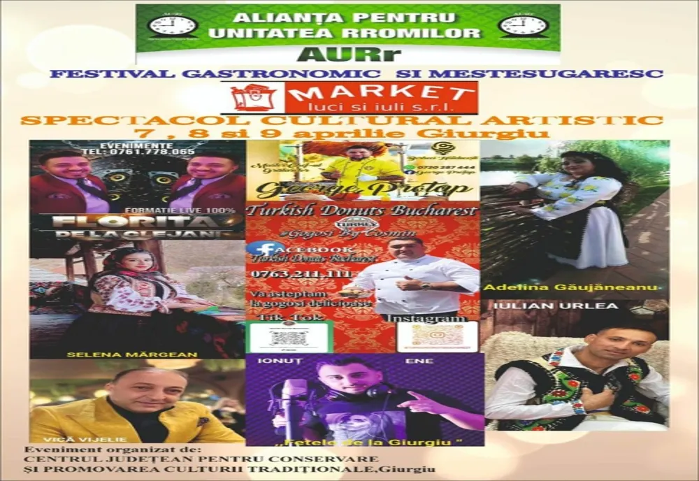 Festivalul gastronomic şi meşteşugăresc specific etniei rome, sărbătorit la Giurgiu