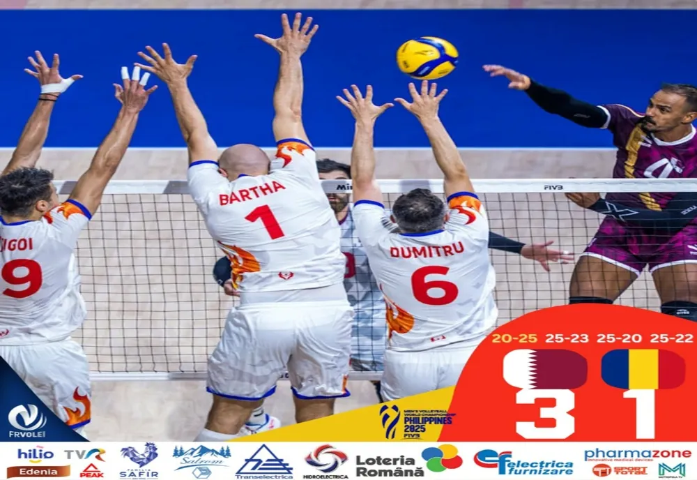 ROMÂNIA, ÎNVINSĂ ȘI DE QATAR LA CAMPIONATUL MONDIAL DE VOLEI