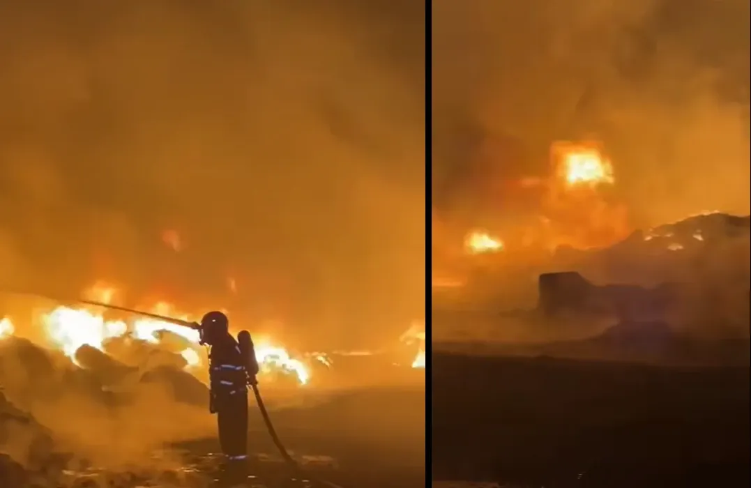 Incendiu la Giurgiu (ISU)