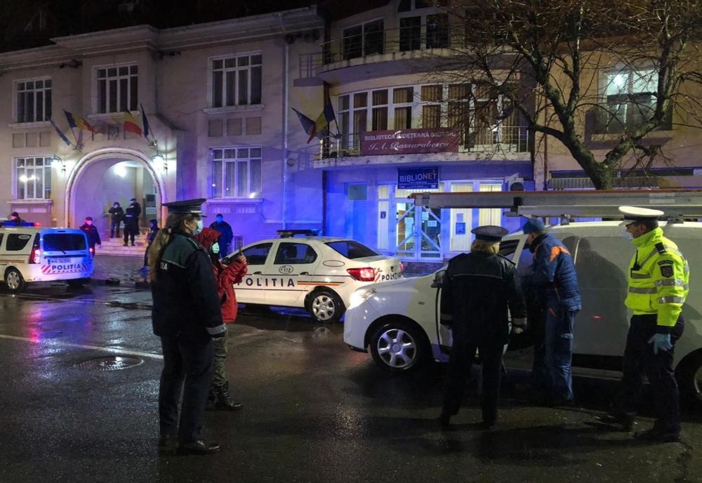 Polițiști și jandarmi au verificat aseară, în Giurgiu, respectarea Ordonanței Militare