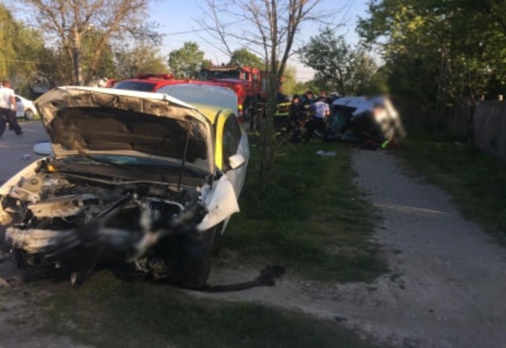 Accident rutier pe şoseaua Bălănoaiei, din Giurgiu, Un bărbat este inconştient