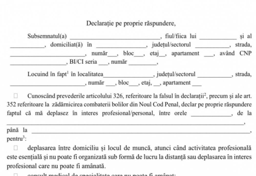 Marcel Vela: Se renunță la declarații pe propria răspundere doar dacă virusul se va afla pe un trend DESCENDENT