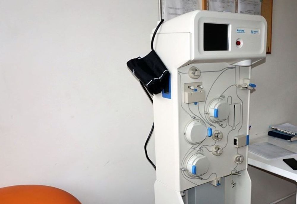 Aparat pentru recoltarea plasmei de la pacienţii vindecaţi de coronavirus, la Spitalul Judeţean de Urgenţă Giurgiu