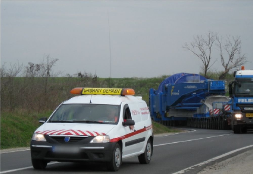 Circulație îngreunată pe mai multe artere de circulație din județele Ilfov și Giurgiu din cauza unui transport agabaritic