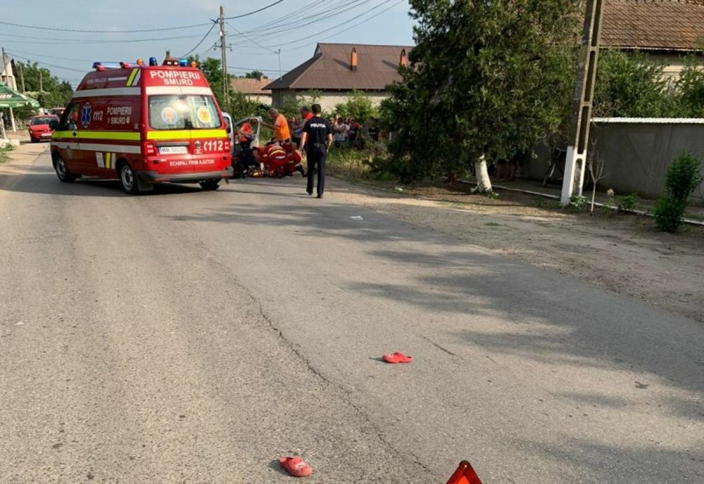 Minoră de 6 ani, accidentată după ce a traversat strada fără să se asigure