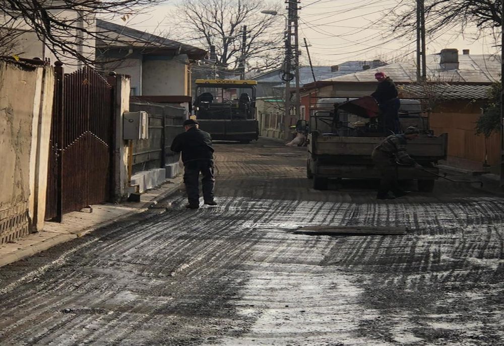 Lucrări de modernizare pe strada 9 Mai, din Giurgiu