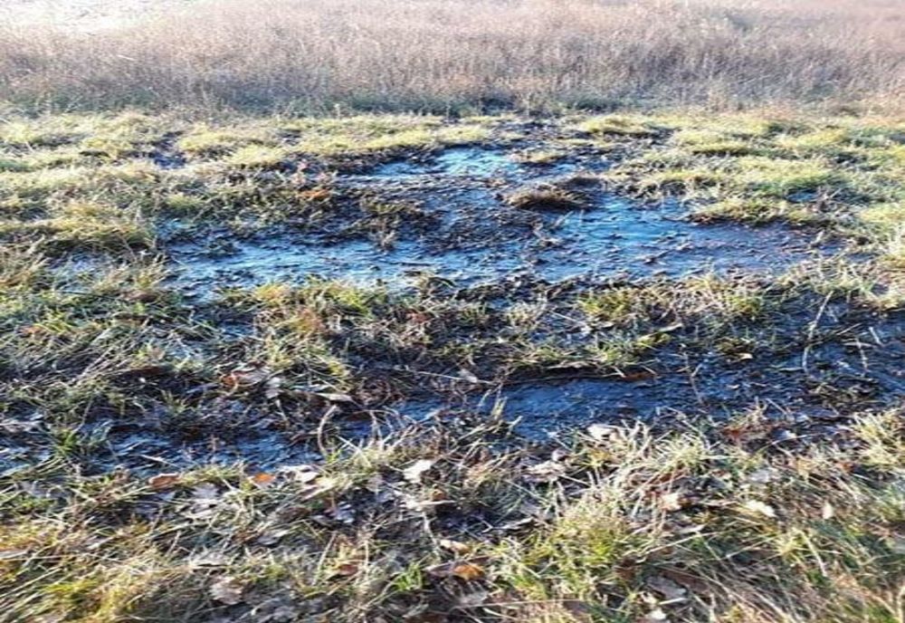 Fisură la o conductă de petrol din județul Giurgiu. Garda de Mediu, a aplicat amendă în valoare de 50.000 lei