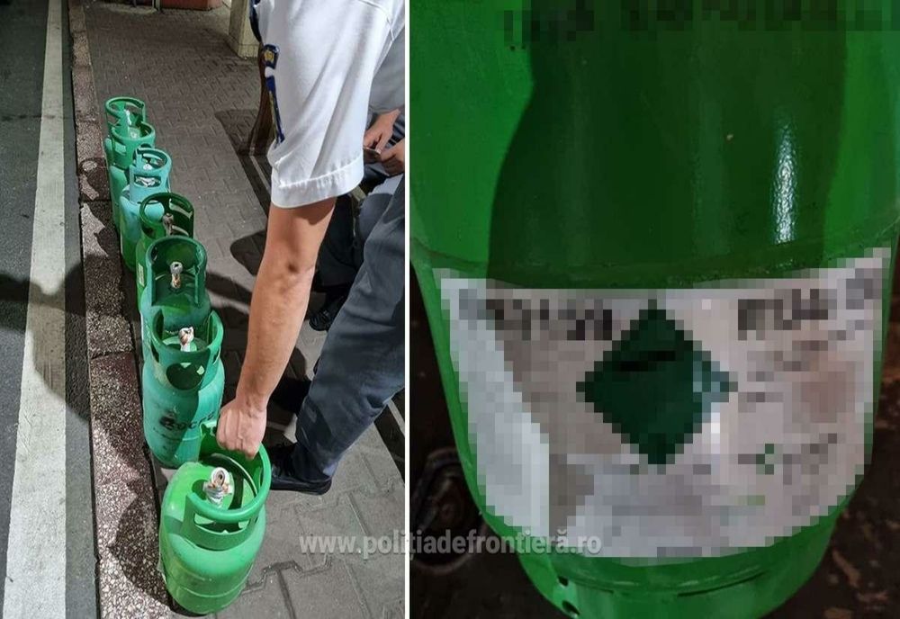 Butelii cu substanță periculoasă, fără autorizație, descoperite la Vama Giurgiu