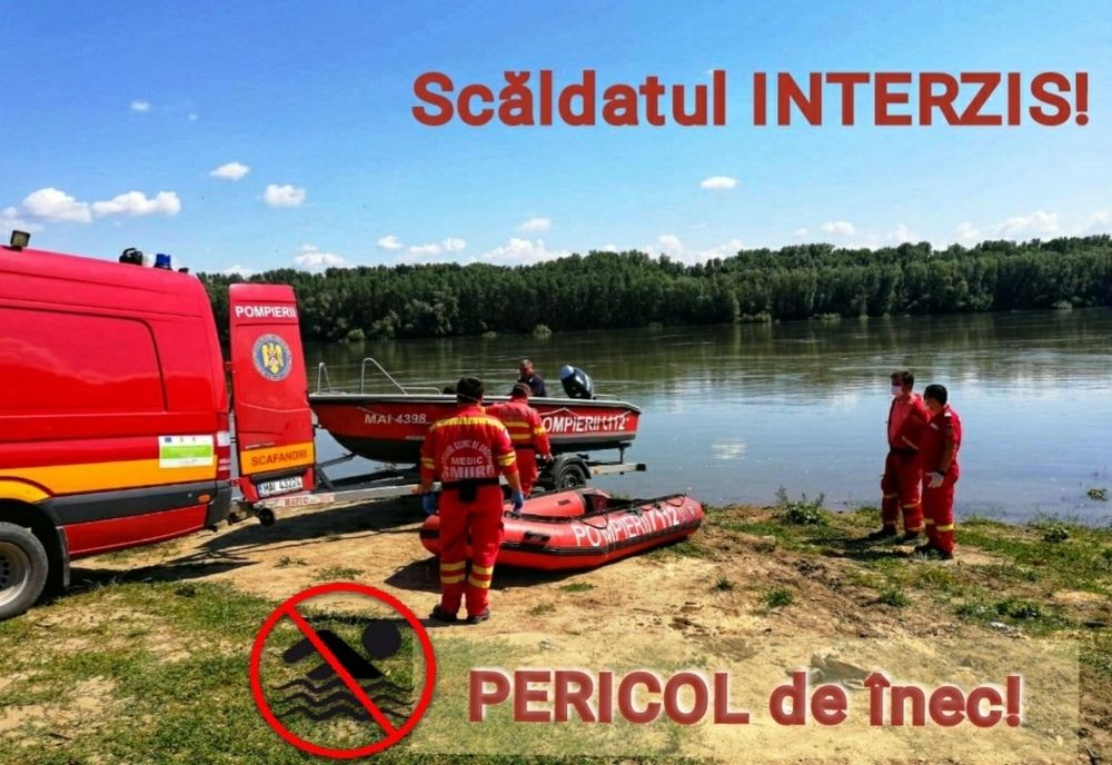Scăldatul în locuri neamenajate, pericol de înec