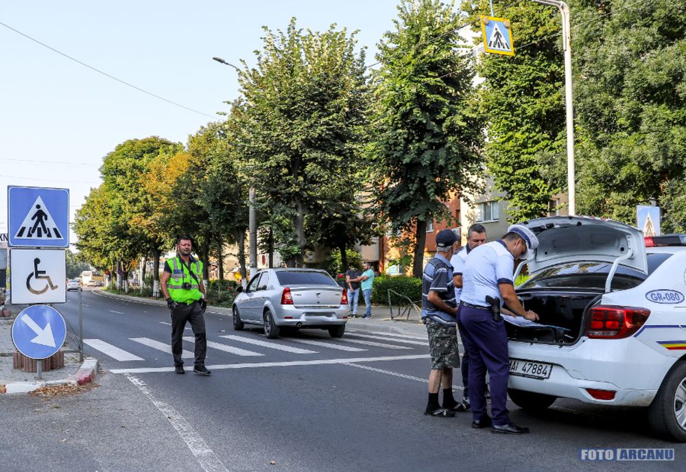 Accident în Giurgiu. Tânără lovită pe trecerea de pietoni