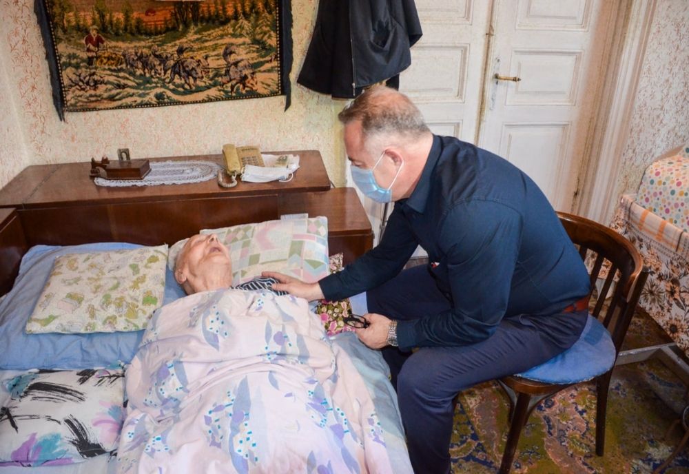 Cel mai bătrân bărbat din Giurgiu a împlinit 105 ani