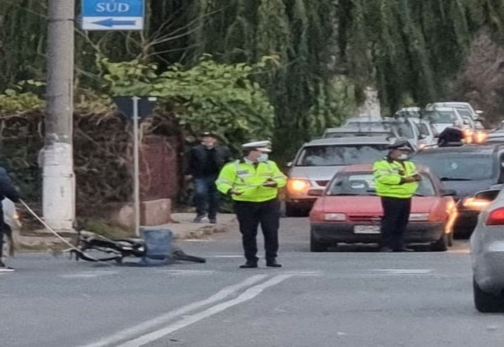 Accident rutier în Giurgiu. Bărbat lovit de un autoturism