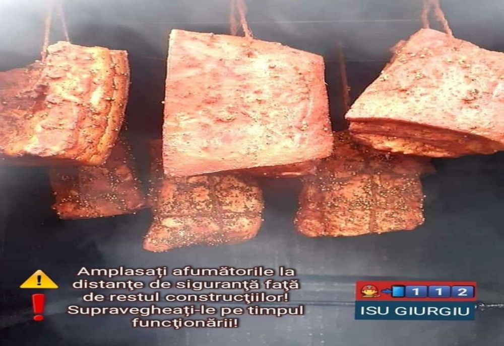 Pompierii giurgiuveni recomandă mare atenție la folosirea afumătorilor