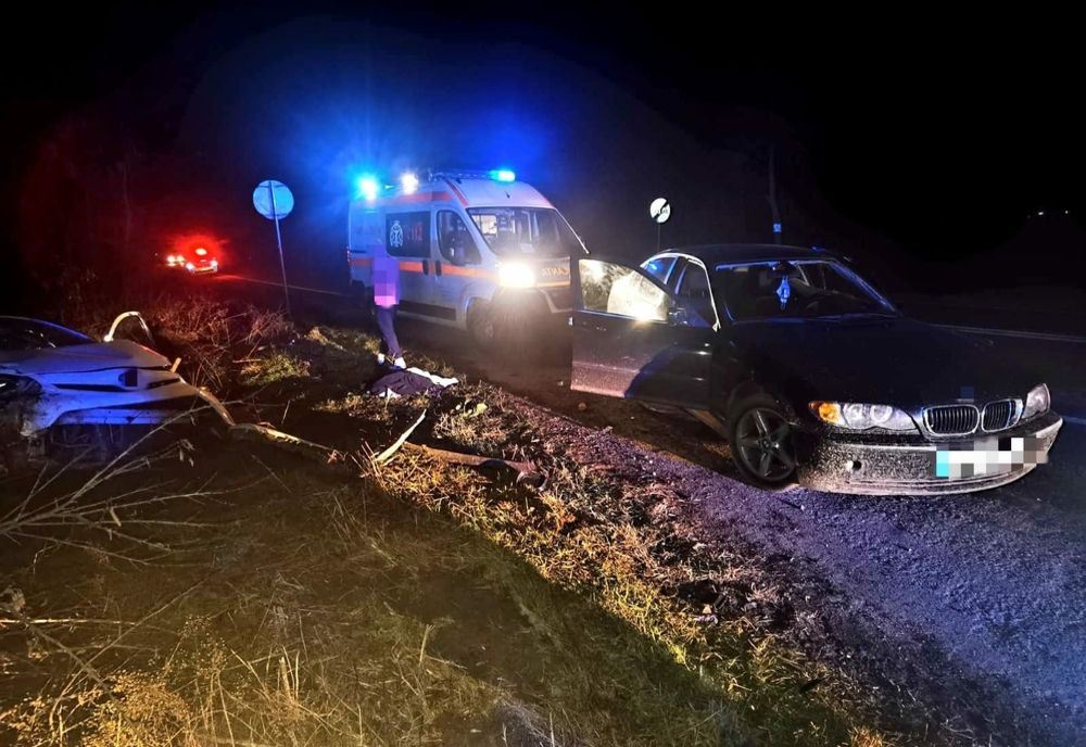 Șapte persoane implicate într-un accident pe DN 6, în județul Giurgiu. Două dintre ele au fost rănite 