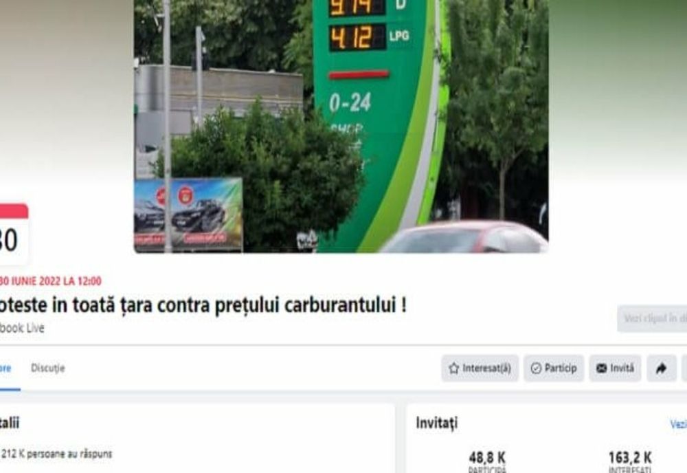 Protest de amploare anunțat la nivel național, din cauza scumpirii carburanților