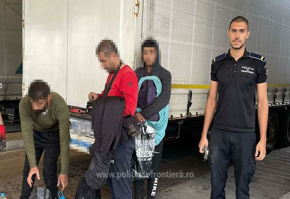 Trei cetățeni sirieni ascunși într-un ansamblu rutier, depistați în PTF Giurgiu