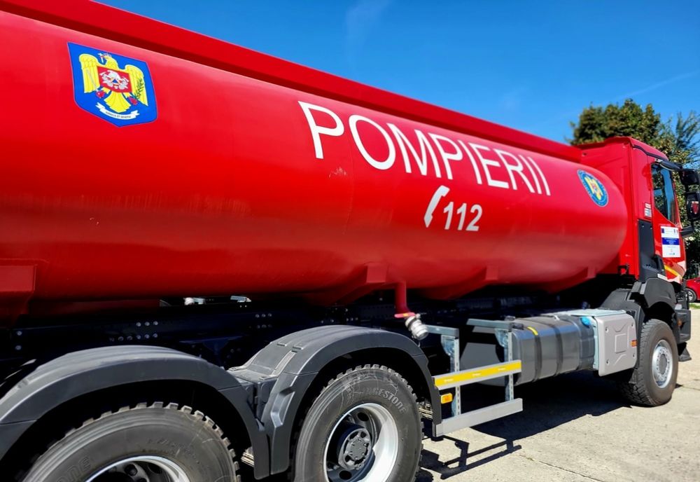 Două autocisterne noi au fost achiziţionate pentru ISU Giurgiu printr-un proiect transfrontalier  