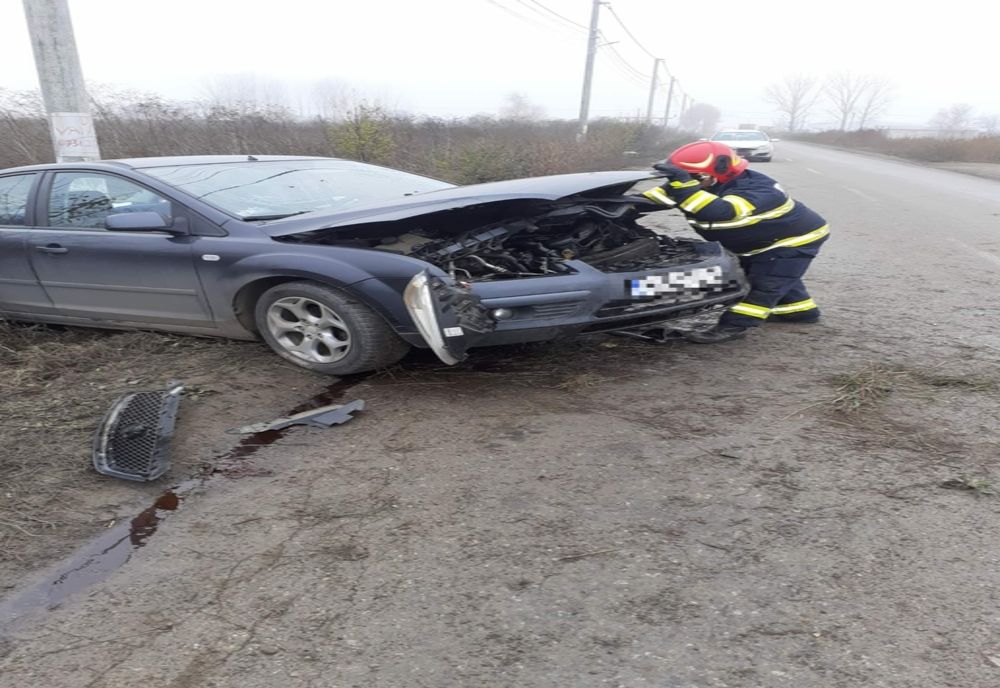 Giurgiu. Accident pe DJ 401. Patru persoane, transportate la spital