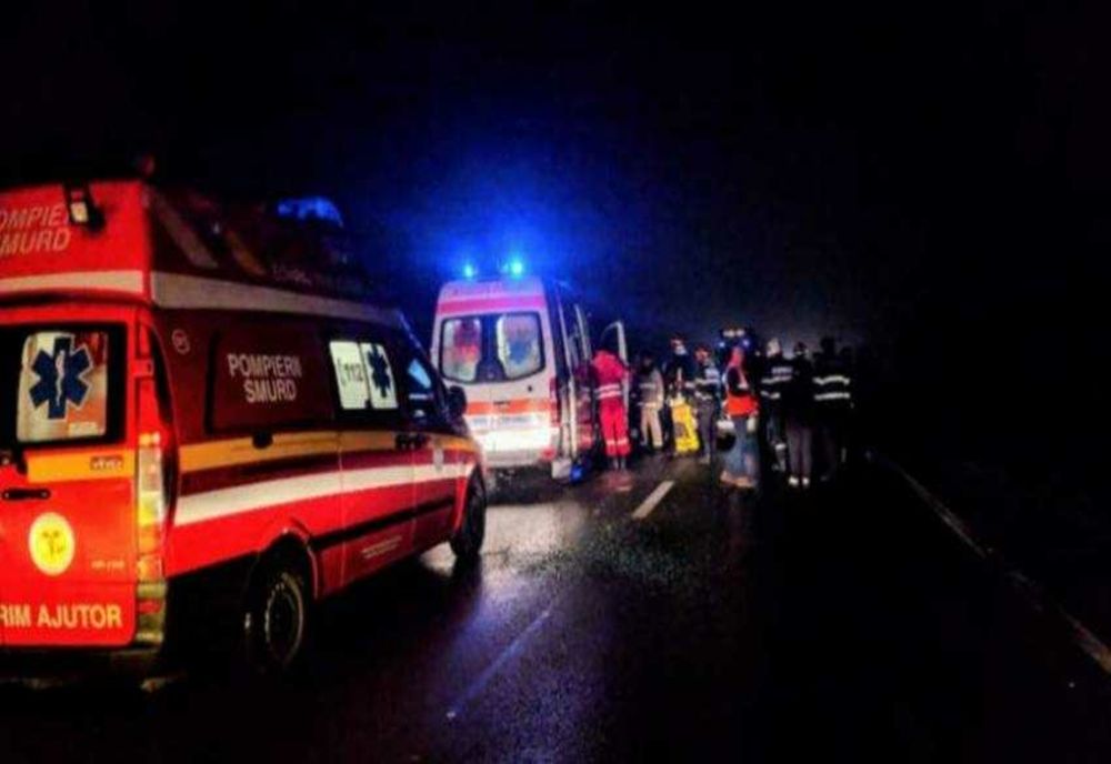 Giurgiu. O şoferiţă s-a răsturnat cu maşina pe DN5, la Adunaţii Copăceni