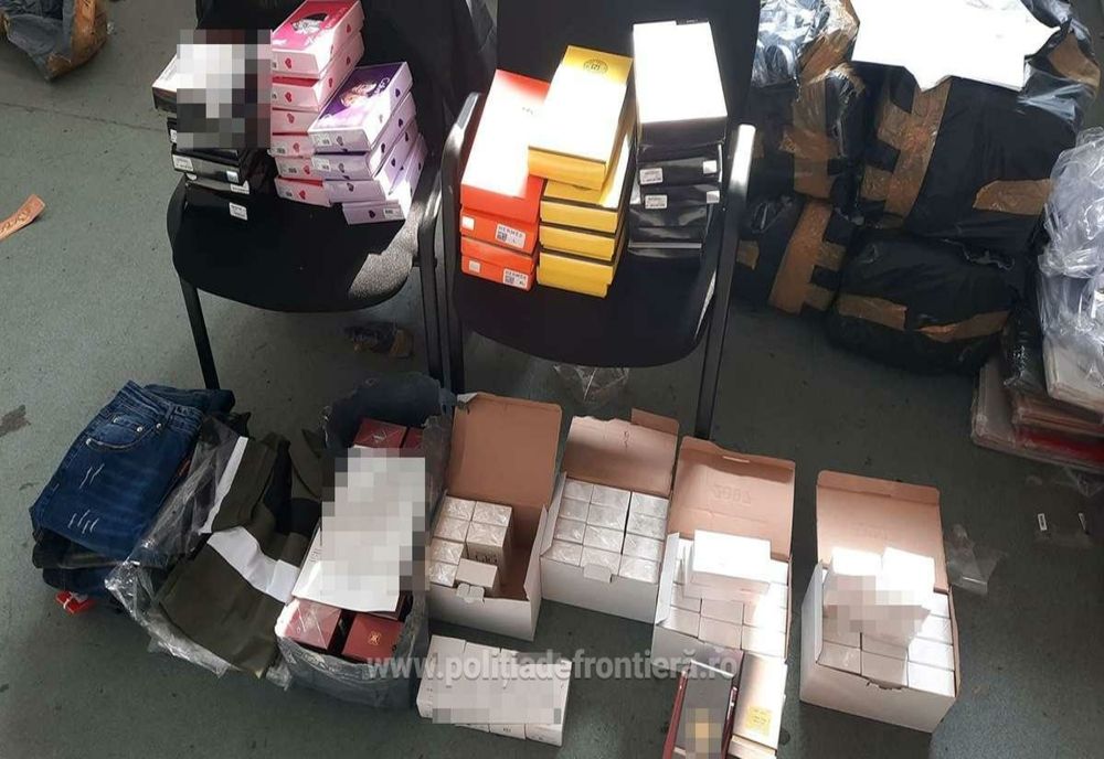 Giurgiu. Captură impresionantă de mărfuri contrafăcute la frontiera cu Bulgaria