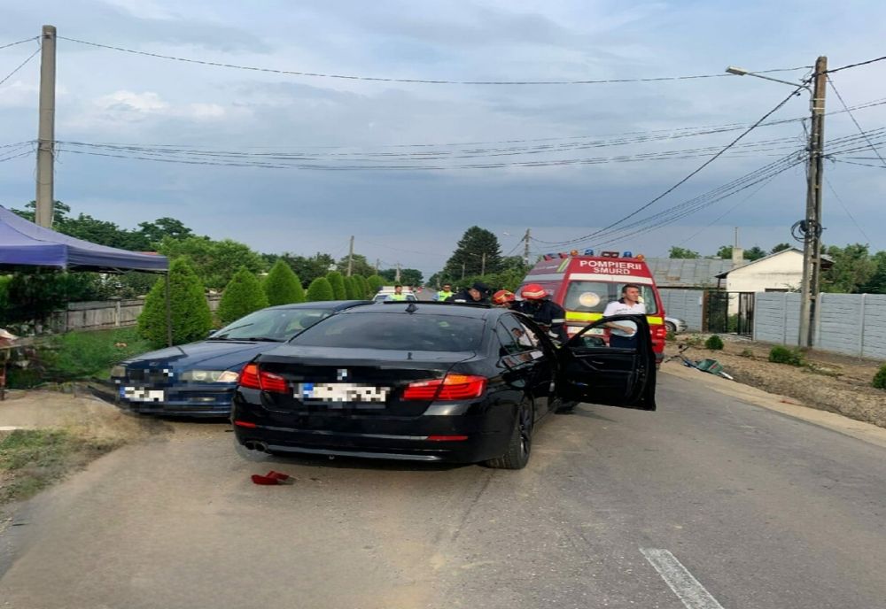 Accident pe un drum din judeţul Giurgiu. Patru persoane au fost rănite 