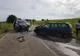 Coliziune între două autoturisme, pe DN 41. Sunt cinci victime