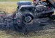 Un tractor a ars ca o torţă, în judeţul Giurgiu