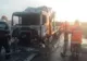 Un trailer a luat foc la Bolintin Deal, pe A1. O mașină BMW a fost distrusă