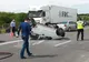 Coliziune pe DN 5, pe podul de la Daia. Două persoane sunt rănite