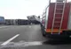 Circulație pe un singur fir, pe DN 5, după ce un tir s-a răsturnat din cauza vântului