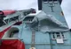 Un banner din Portul Giurgiu s-a prăbușit din cauza vântului