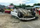 Giurgiu. Două persoane rănite după ce un autoturism s-a răsturnat