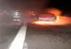 Giurgiu. Un autoturism a ars în totalitate pe A1. Ocupanţii au reuşit să iasă la timp din maşină