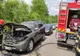 Un autoturism a luat foc, în această după-amiază în localitatea Petru Rareş
