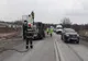 Autotren încărcat cu rapiţă, răsturnat pe DN 6, în judeţul Giurgiu
