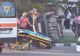 Giurgiu. Coliziune între două autoturisme pe şos Bucureşti. Unul dintre autoturisme s-a răsturnat